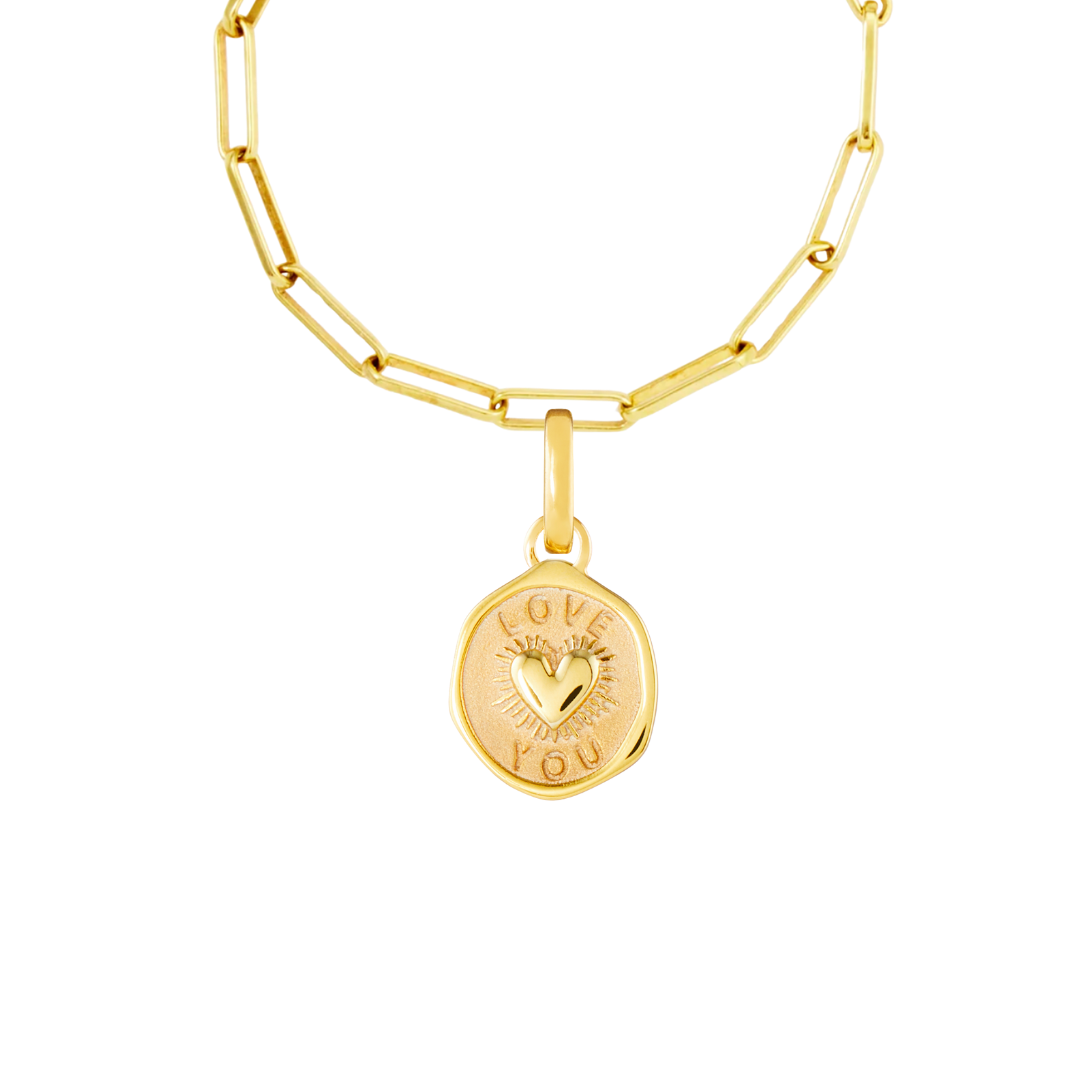 Love You Gold Plated Iconic Links
