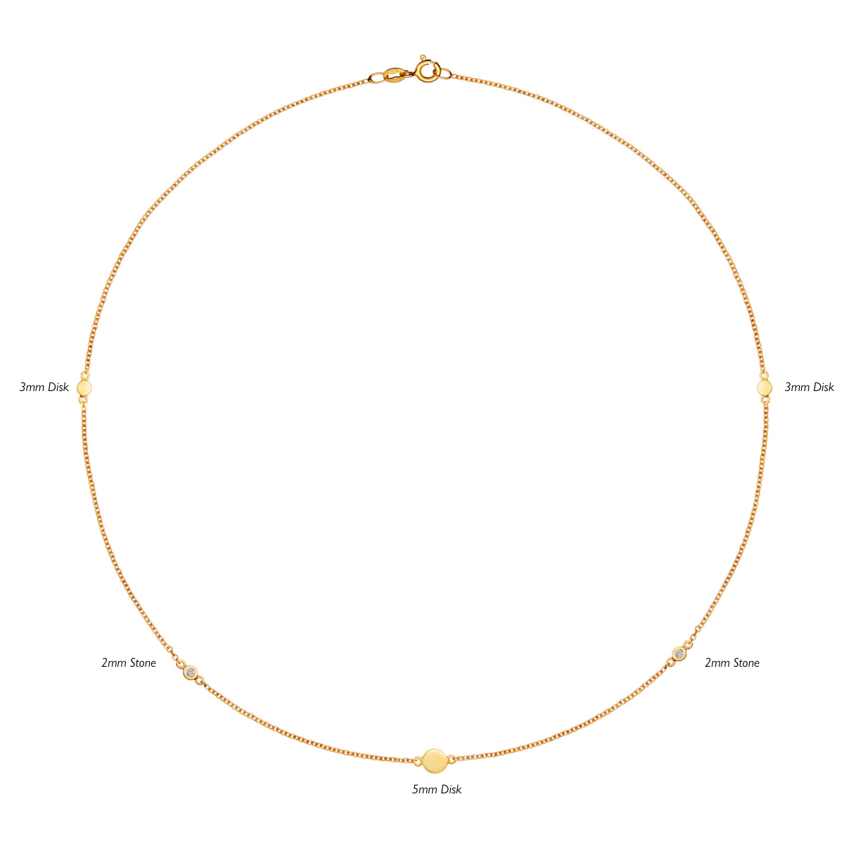 Skara Midnight Gold Necklace