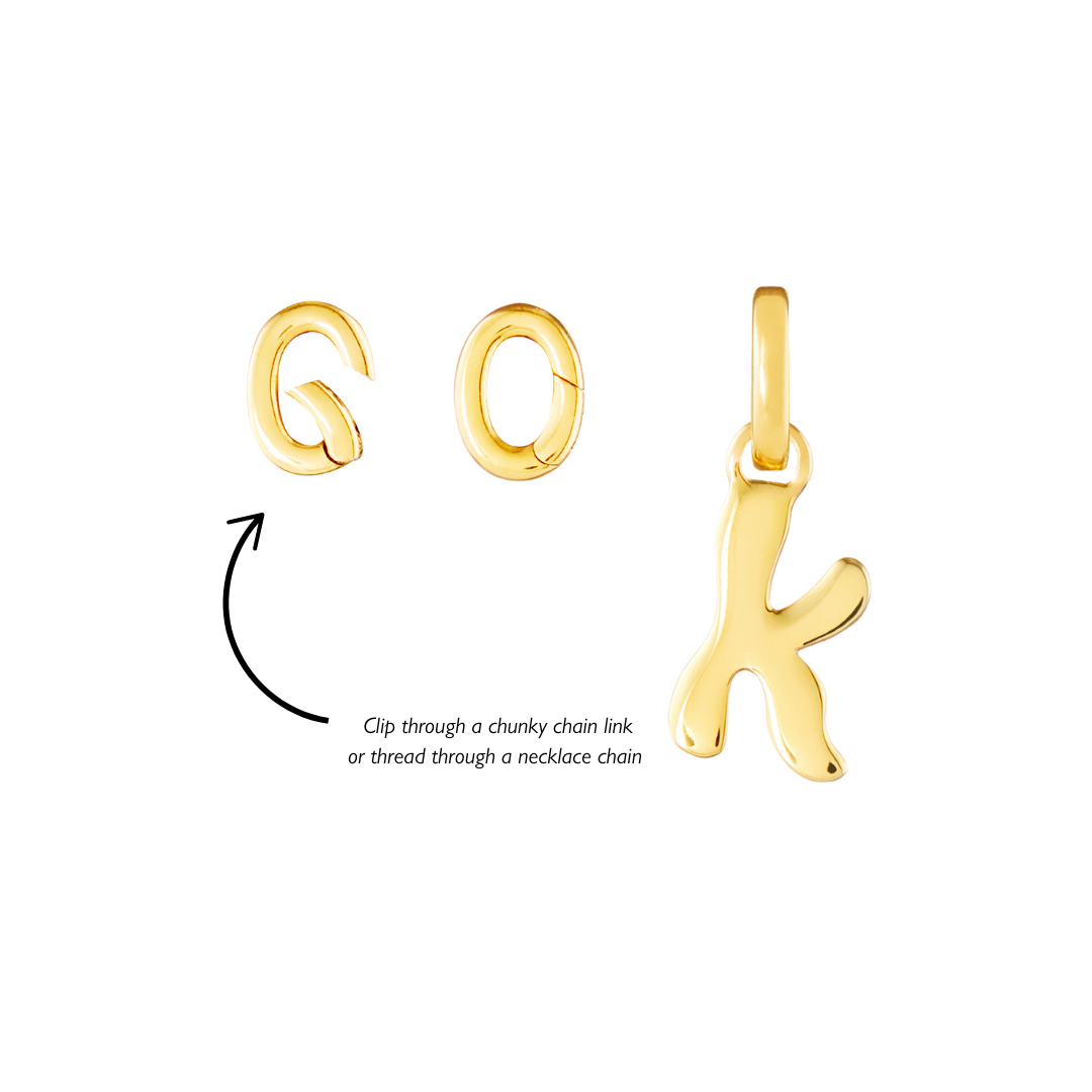 January Birthstone Gold Plated Clip Charm