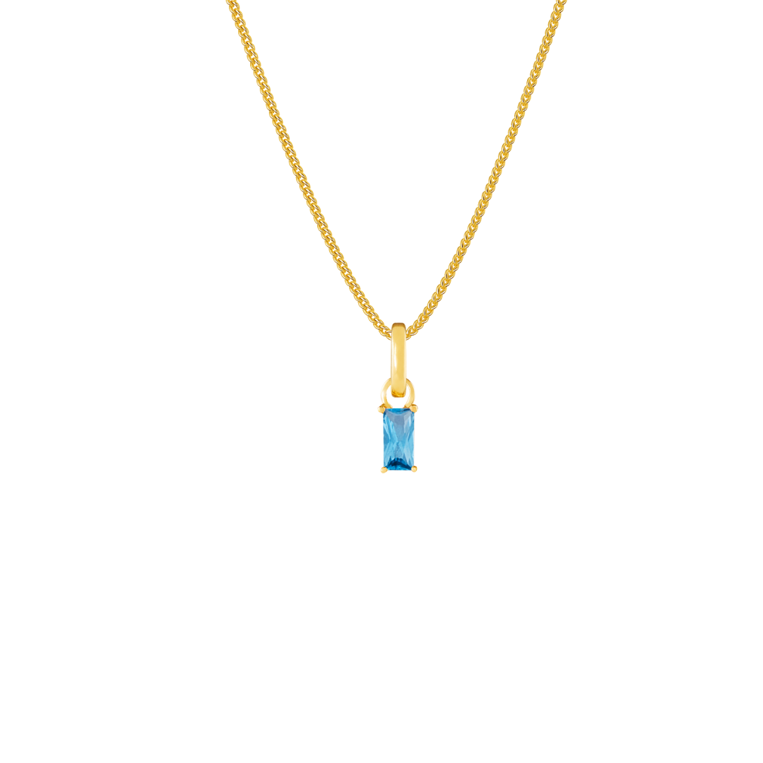 March Birthstone Gold Plated Clip Charm