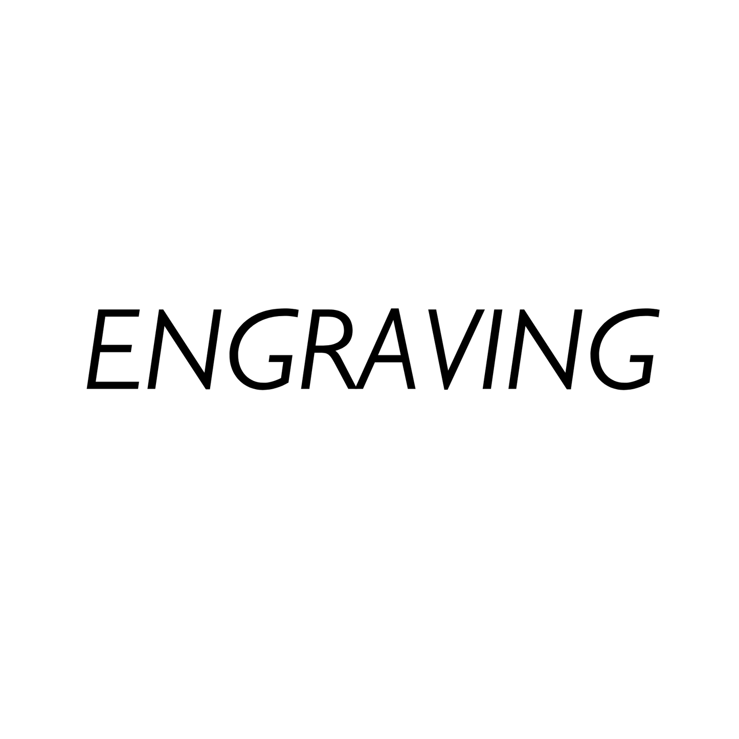 Engraving (singular)