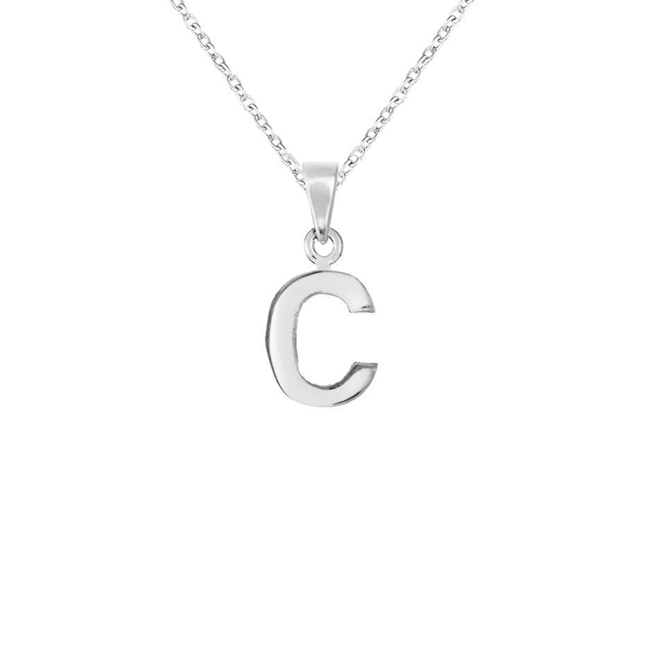 Letter Silver Necklace