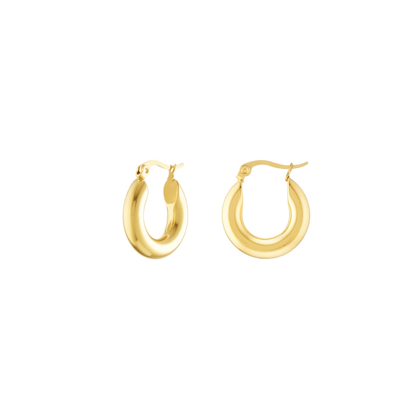 Bold Gold Plated Hoops