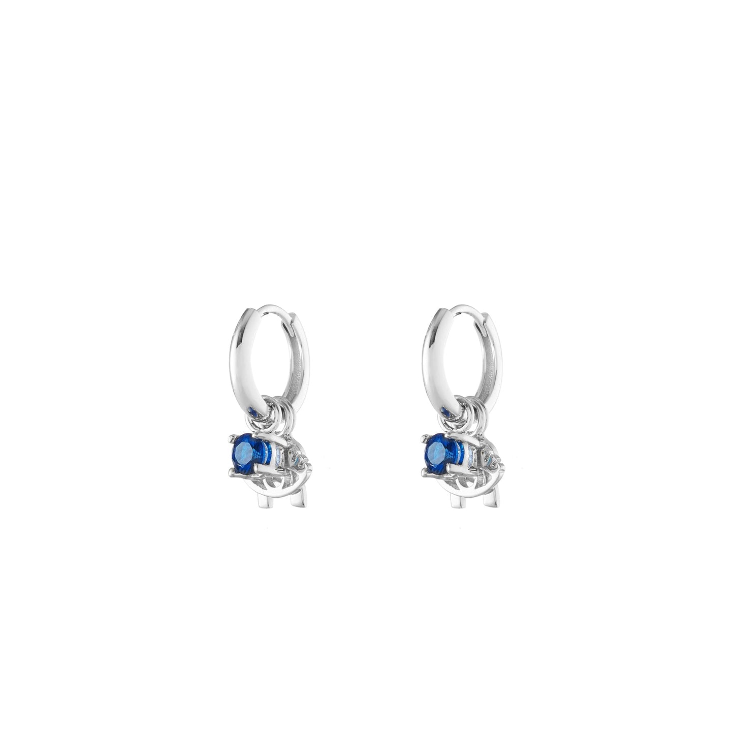 Heart Silver Single Hoop Charm