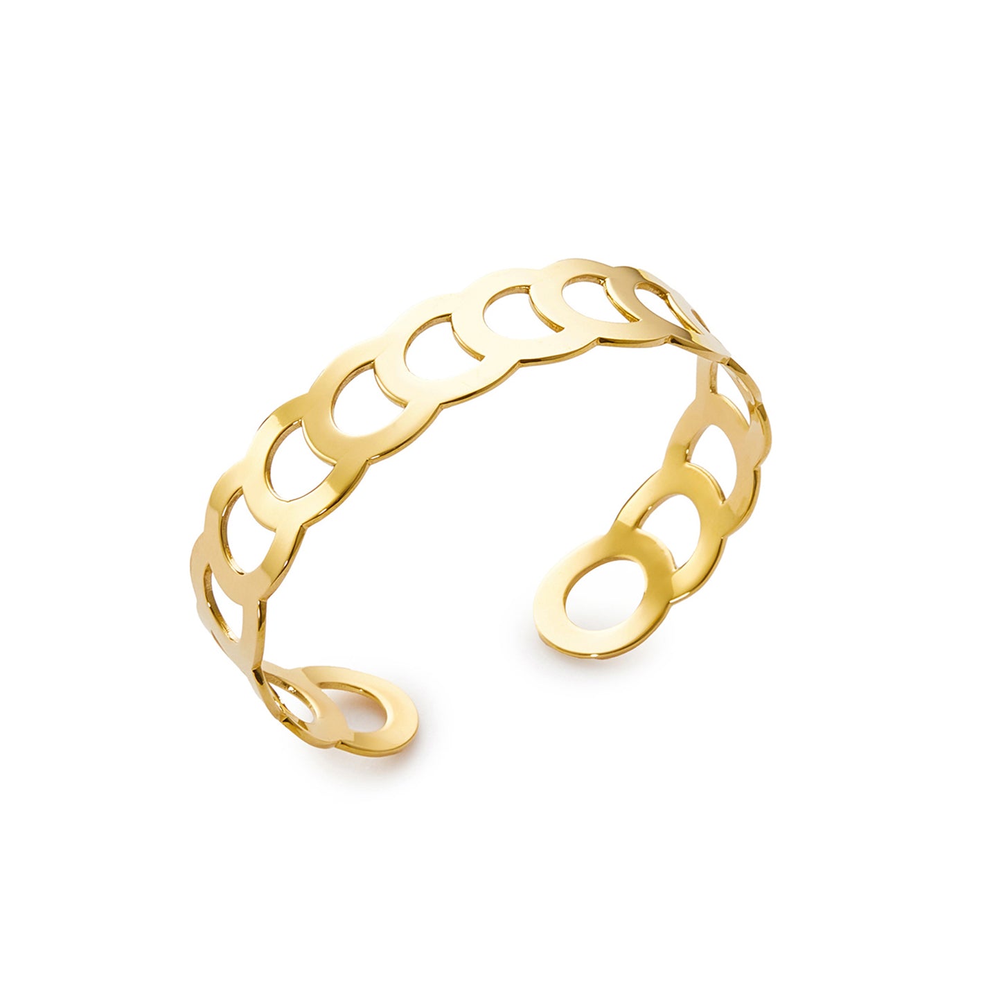 Circles Brass Cuff