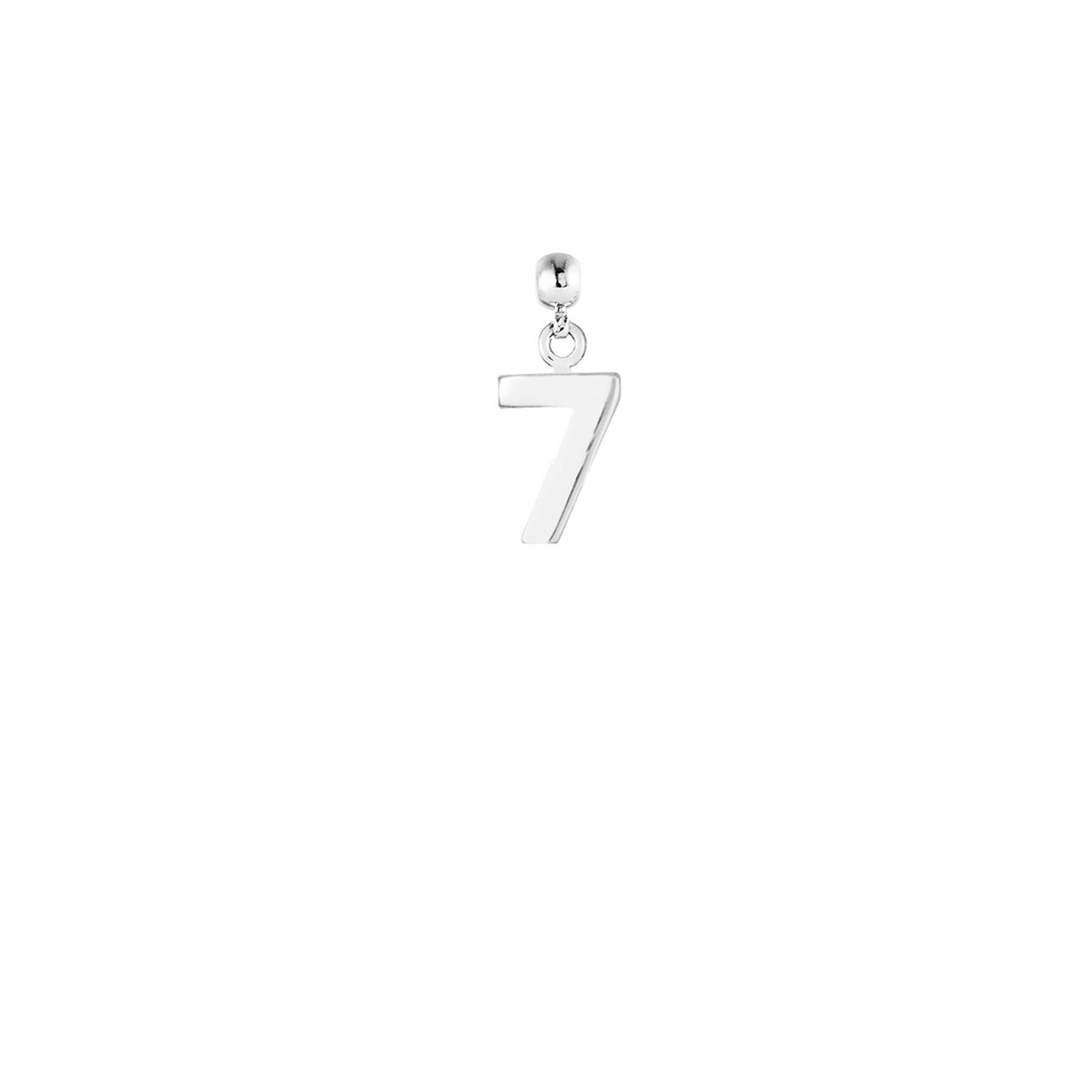 Number Silver Charms