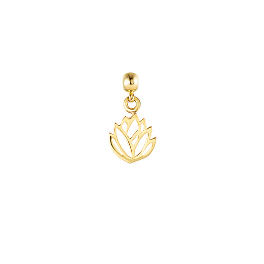 Protea Gold Plated Charm