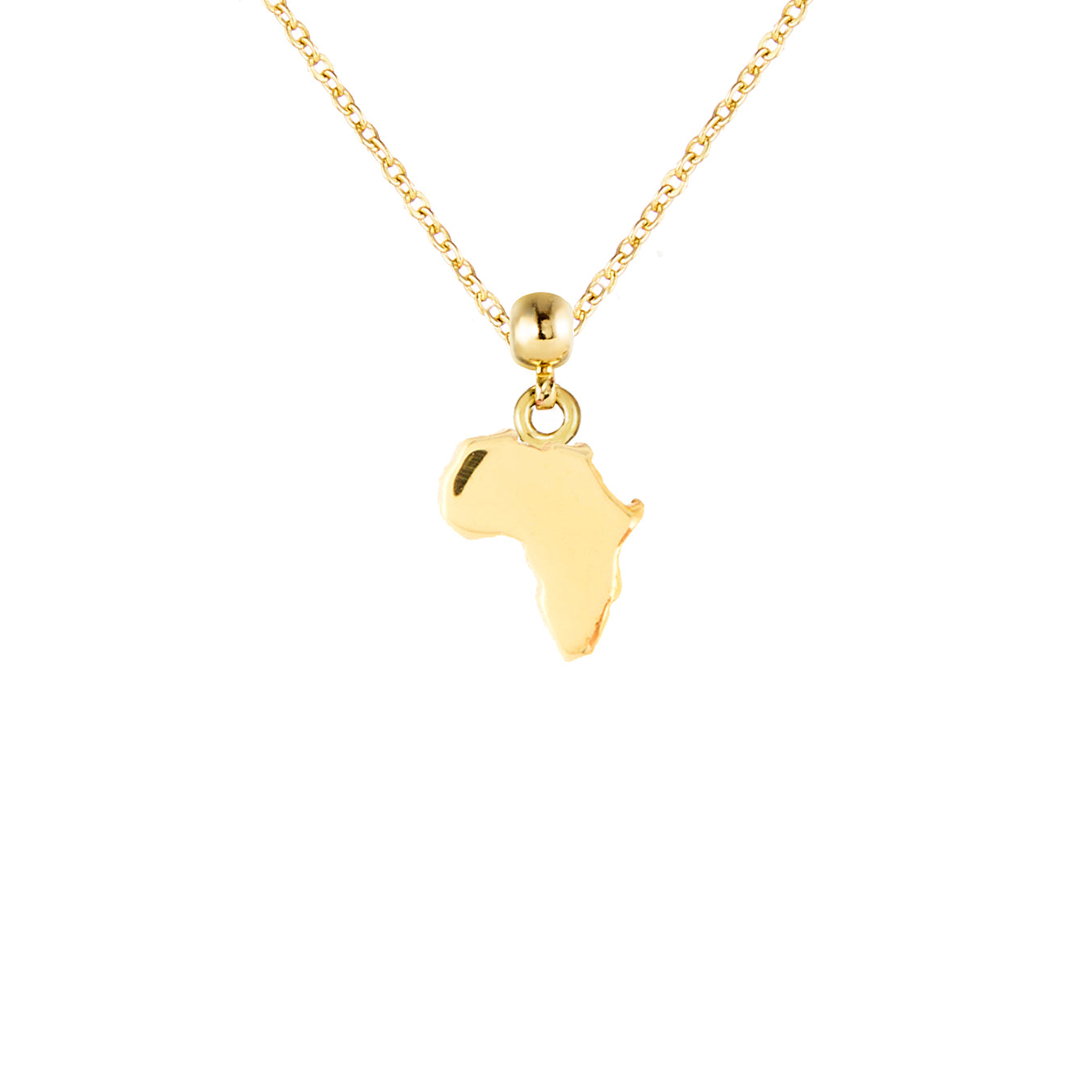 Africa Gold Plated Charm