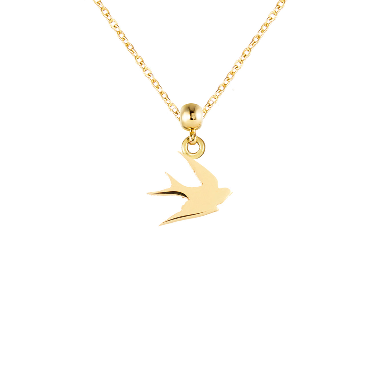 Swallow Gold Plated Charm