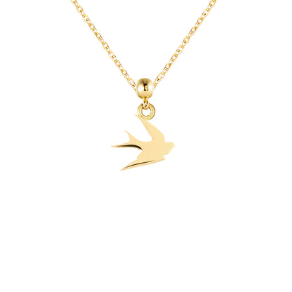 Swallow Gold Plated Charm