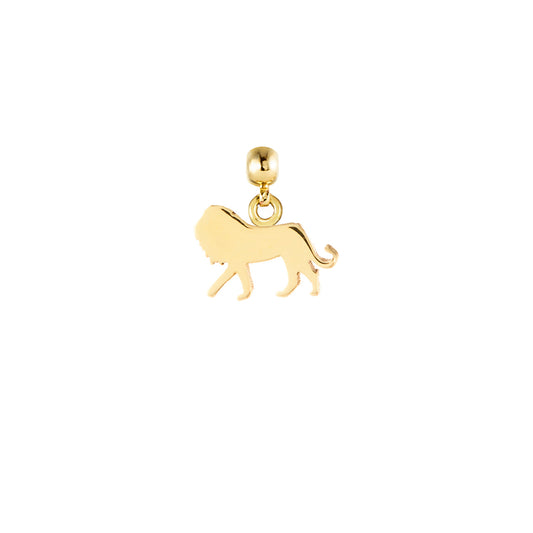 Lion Gold Plated Charm