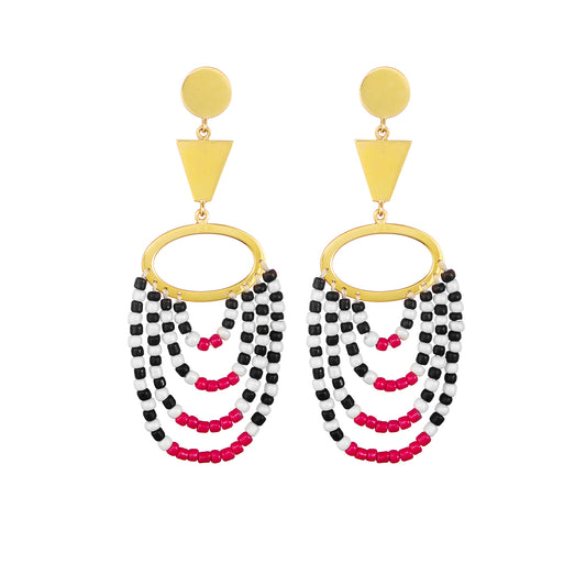 Zuri Statement Gold Plated Earrings