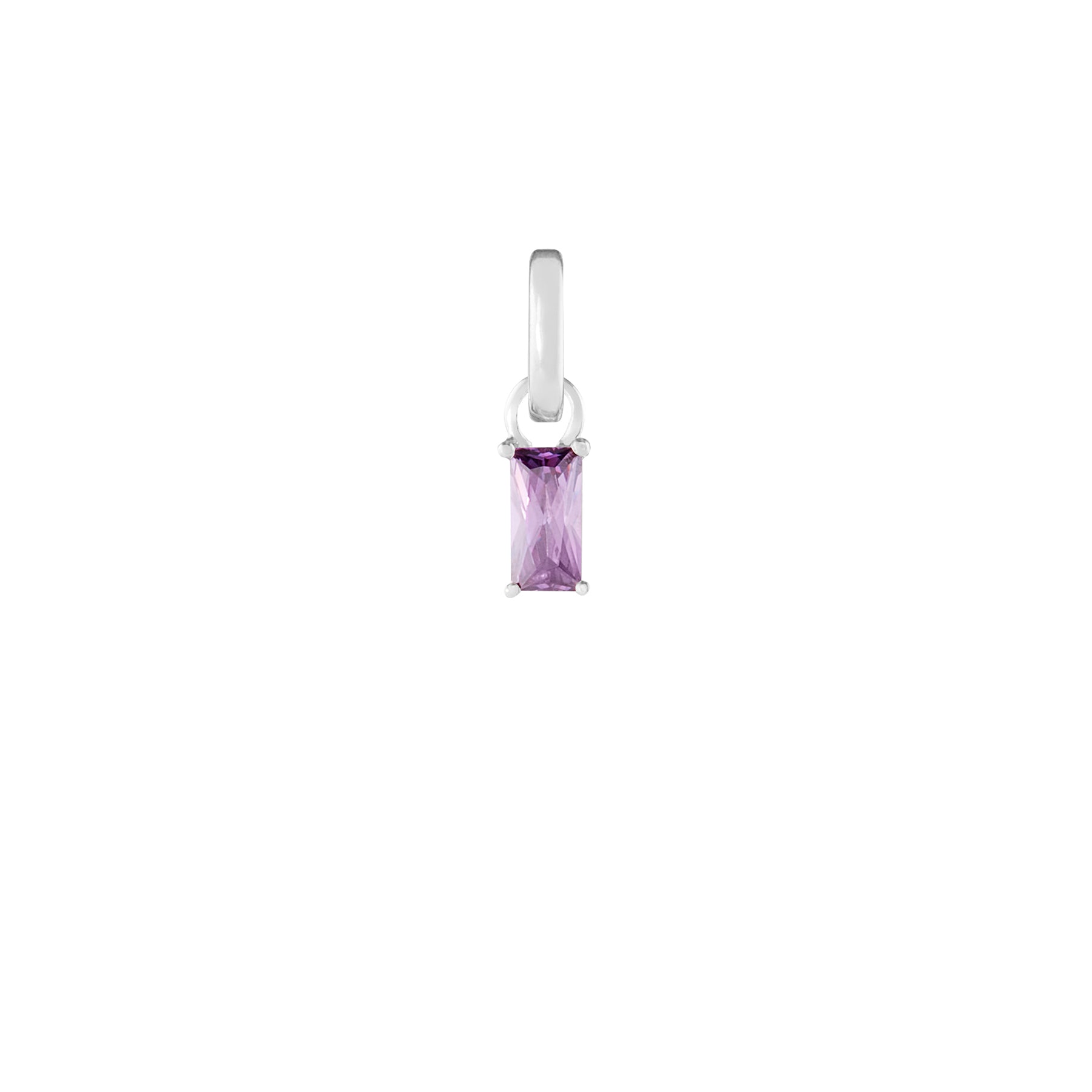 June Silver Clip Charm