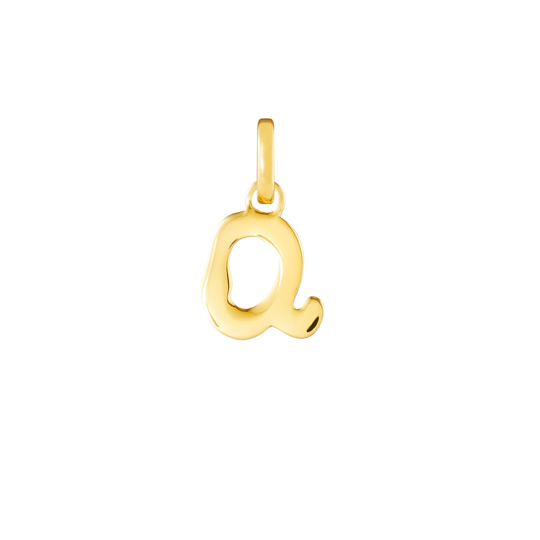 Letter Gold Plated Clip Charm