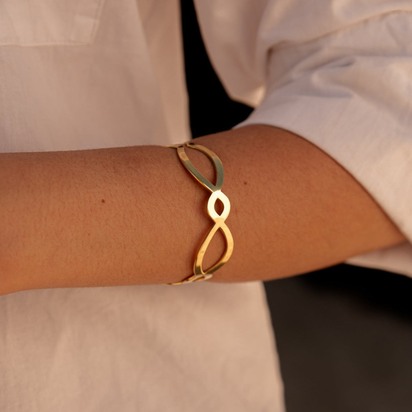 Symmetry Brass Cuff