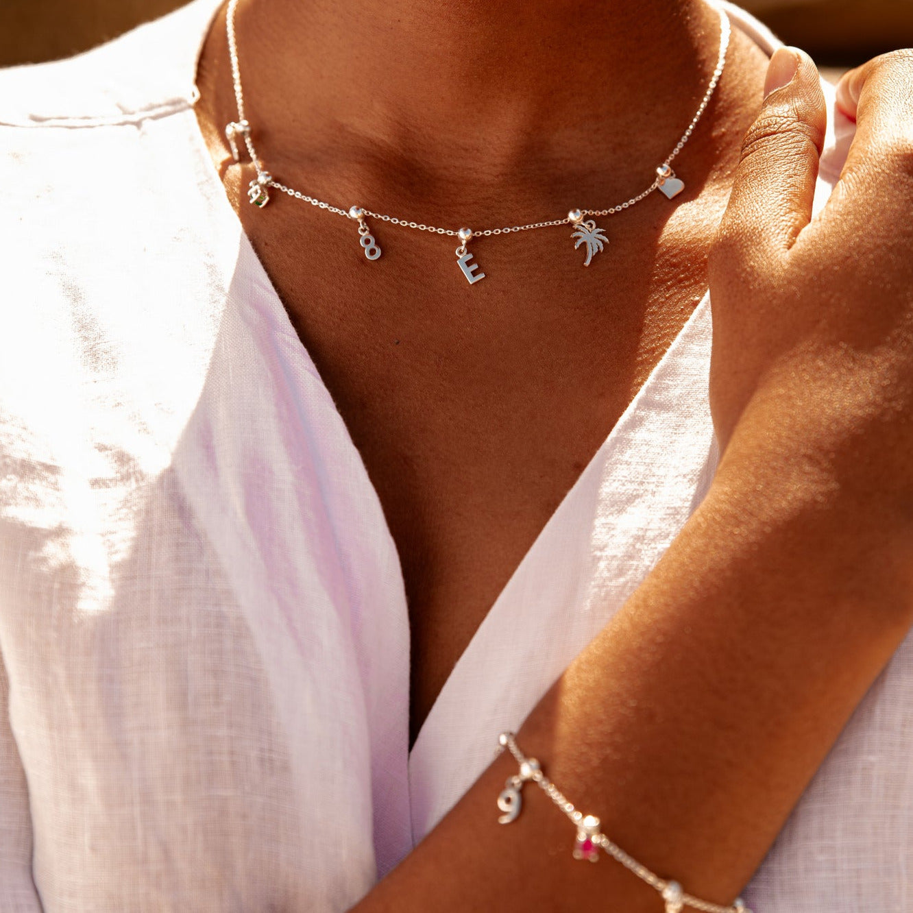 Number Silver Charms