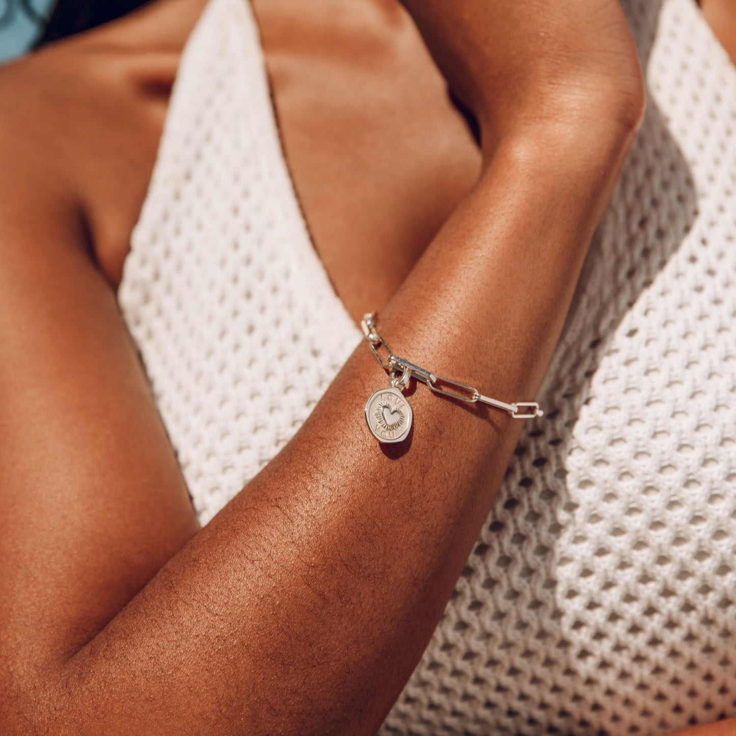 Love You Gold Plated Iconic Links