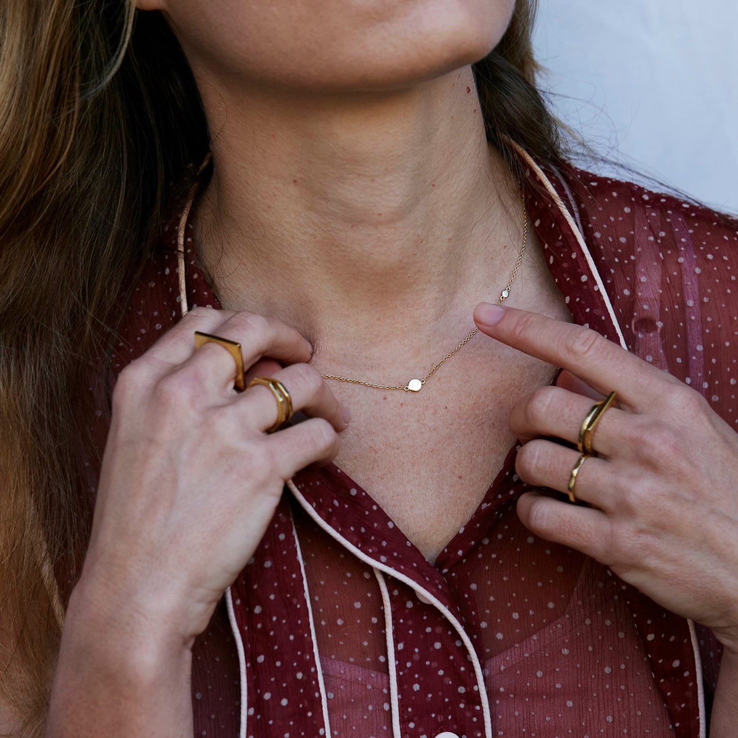 Skara Gold Necklace