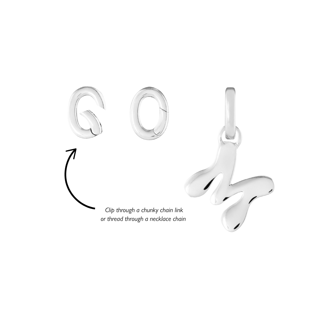 January Silver Clip Charm