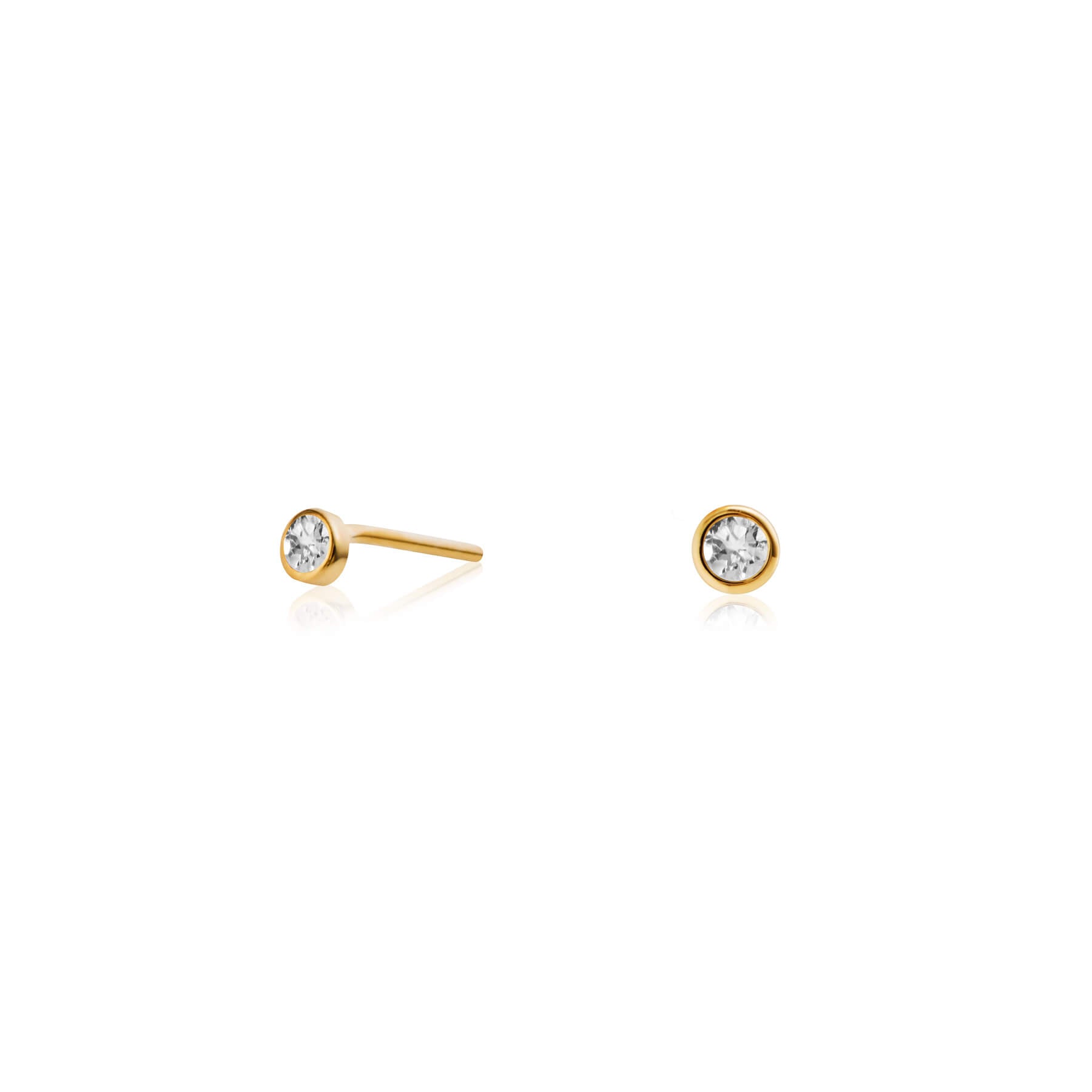 Zia Rise n Shine Gold Studs