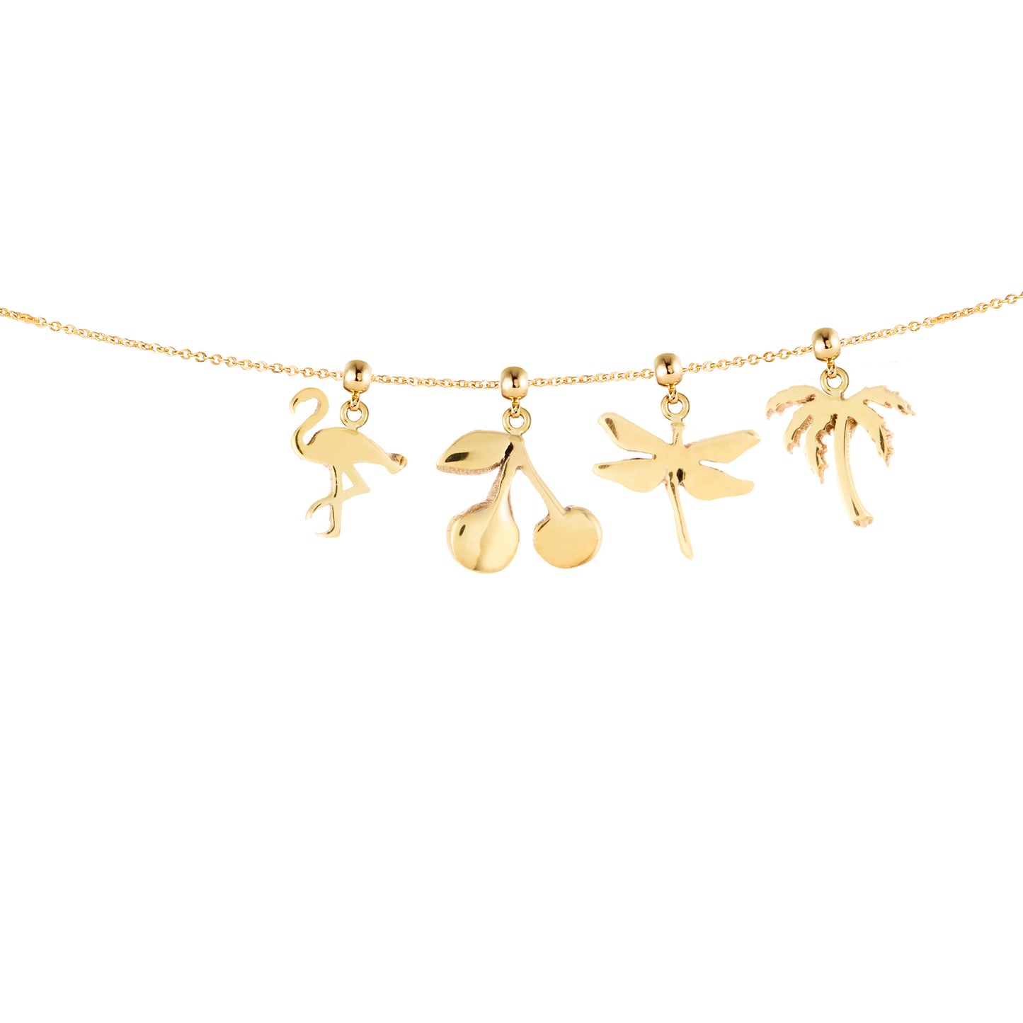 Palm Tree Gold Plated Charm