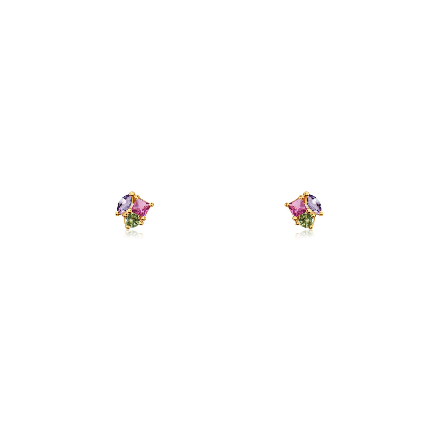 Luna Fusion Amethyst Studs