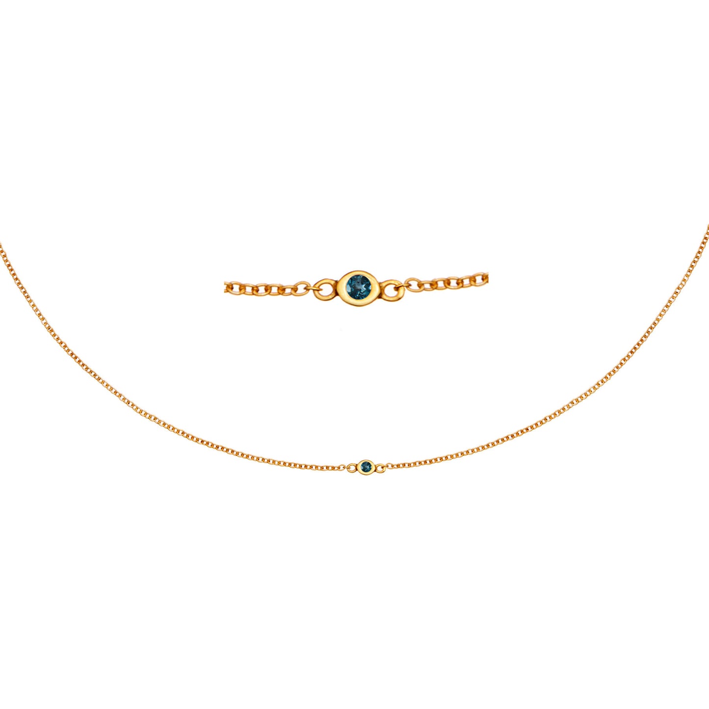 Zia Midnight Gold Necklace