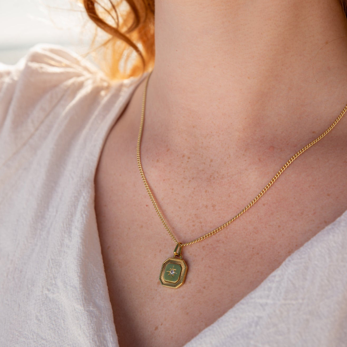 Octagon Vintage Necklace