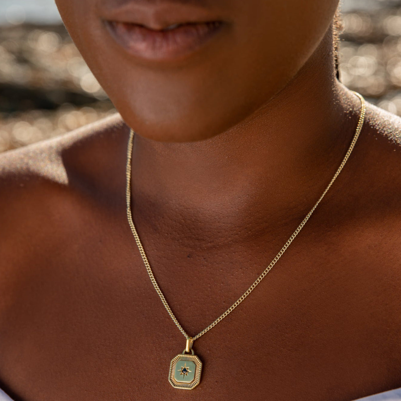 Octagon Zirconia Vintage Necklace