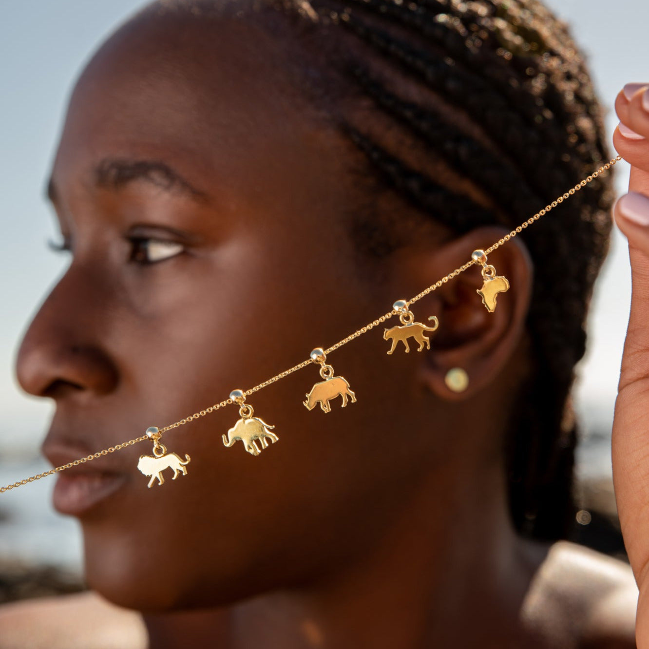 Africa Gold Plated Charm