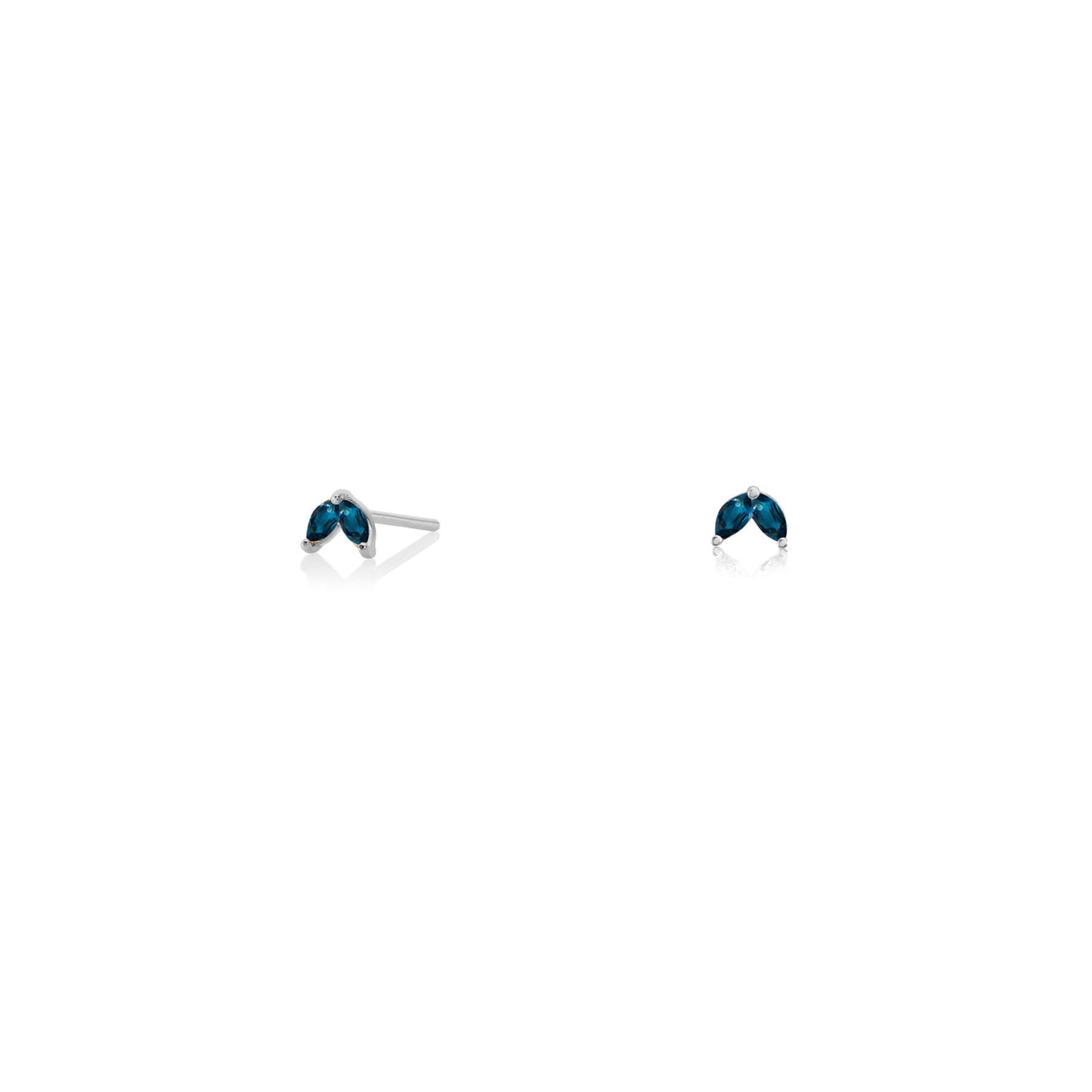 Midnight Silver Stud Earrings | Silver Stud Earrings | ORA Jewellery