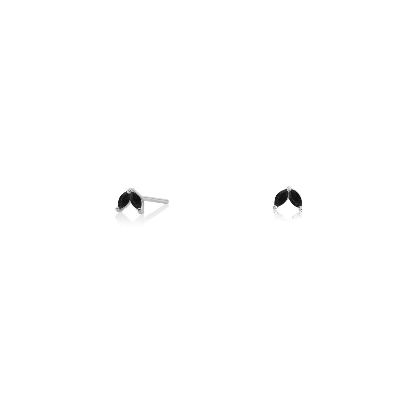 Midnight Silver Stud Earrings | Silver Stud Earrings | ORA Jewellery