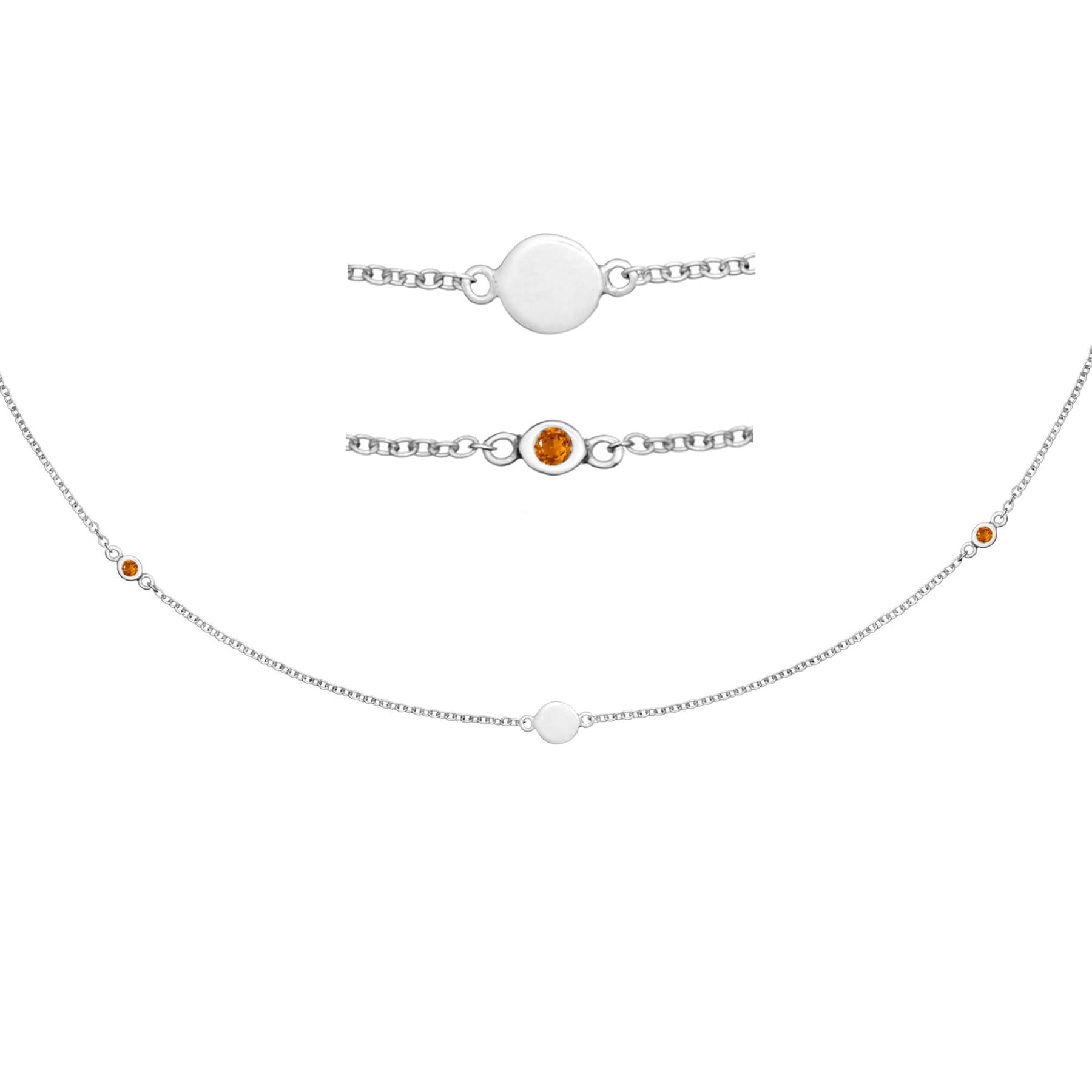 Skara Shine Silver Necklace