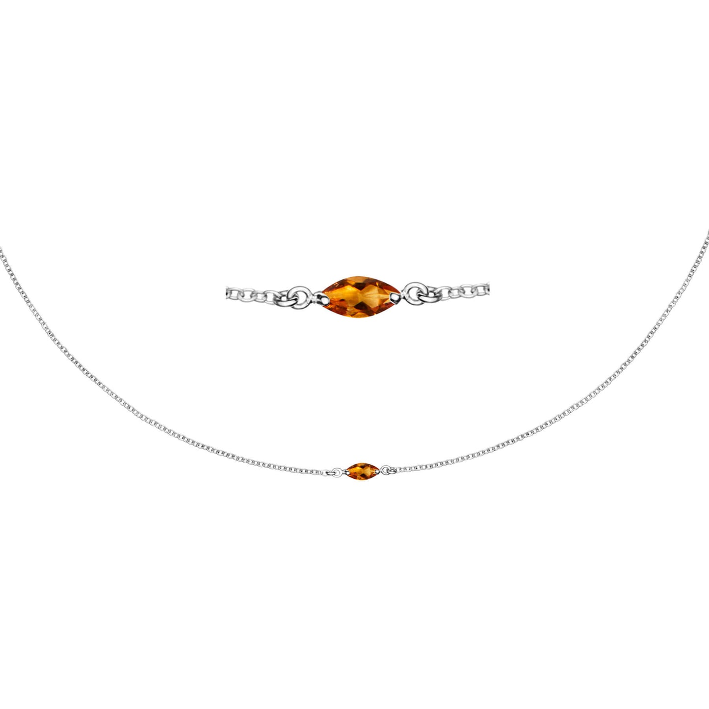 Maya Shine Silver Necklace