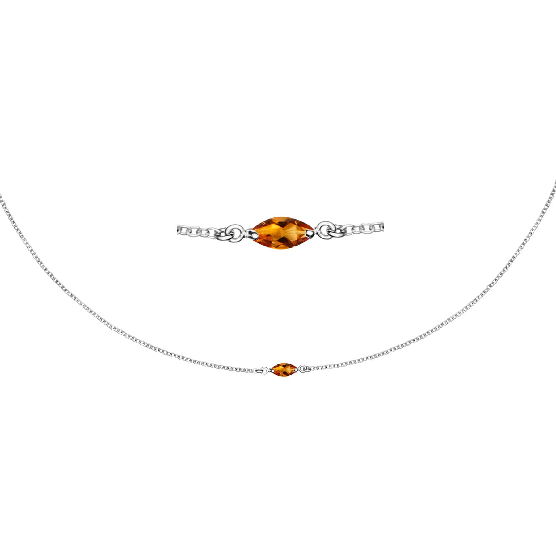 Maya Shine Silver Necklace