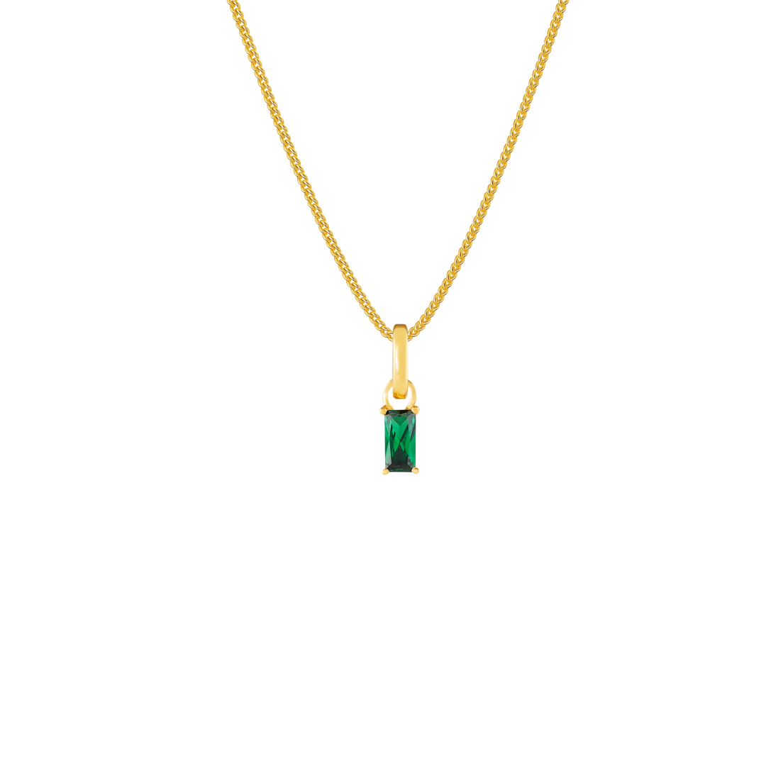 May Birthstone Gold Plated Clip Charm