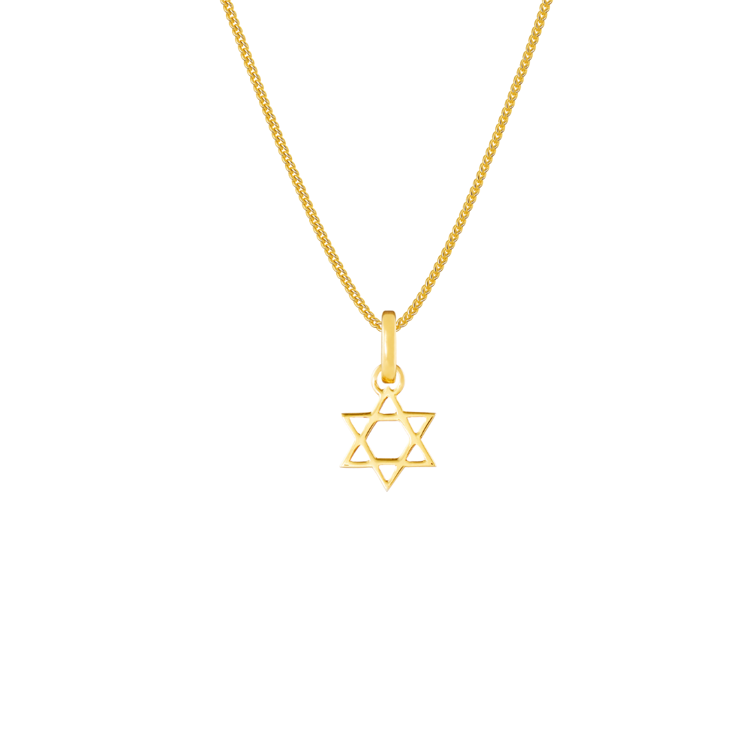 Star of David Gold Plated Clip Charm
