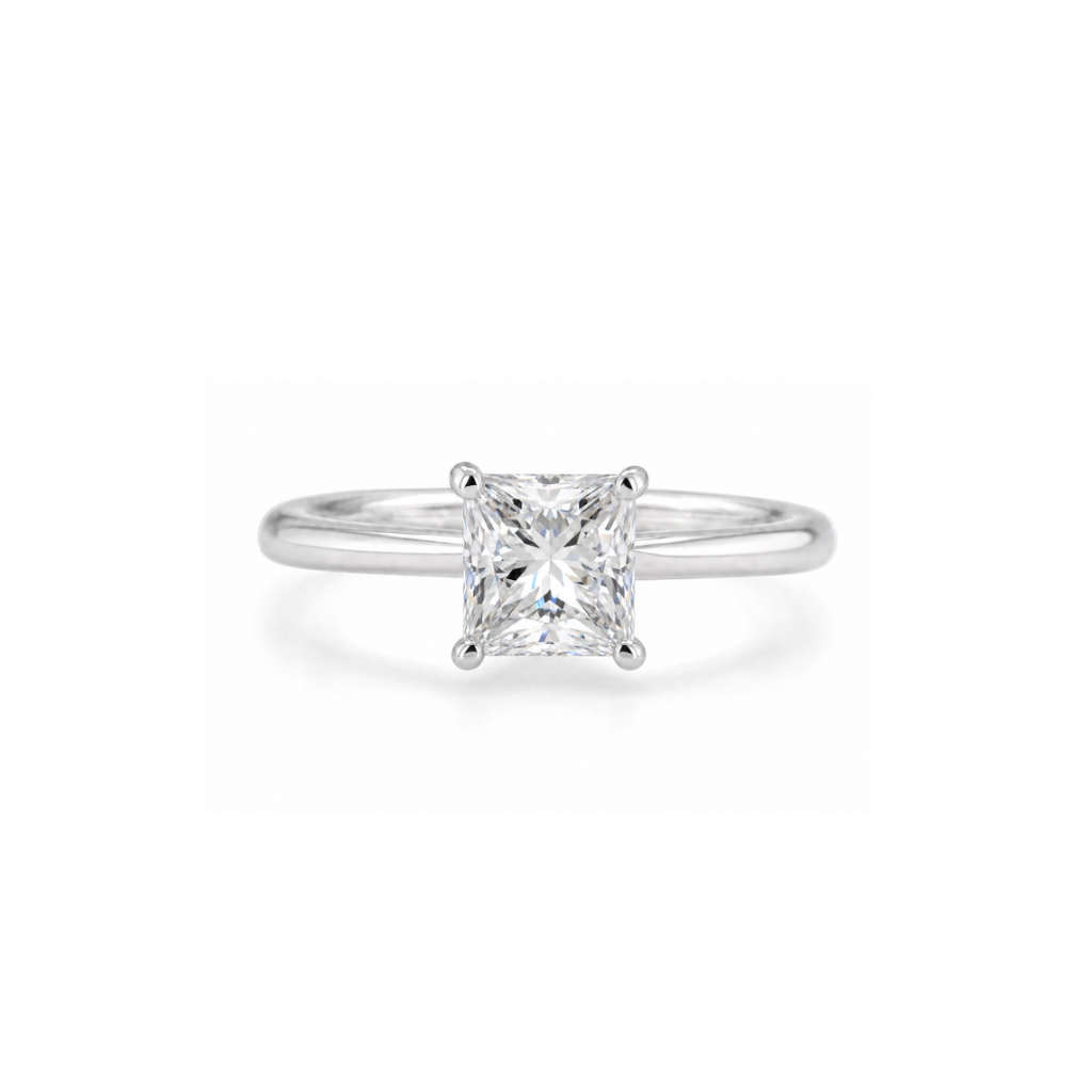 Princess Solitaire Engagement Ring
