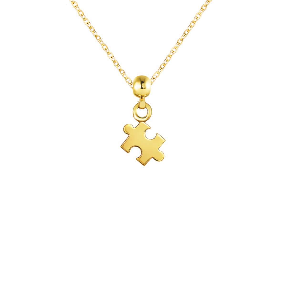 Puzzle Gold Plated Charm