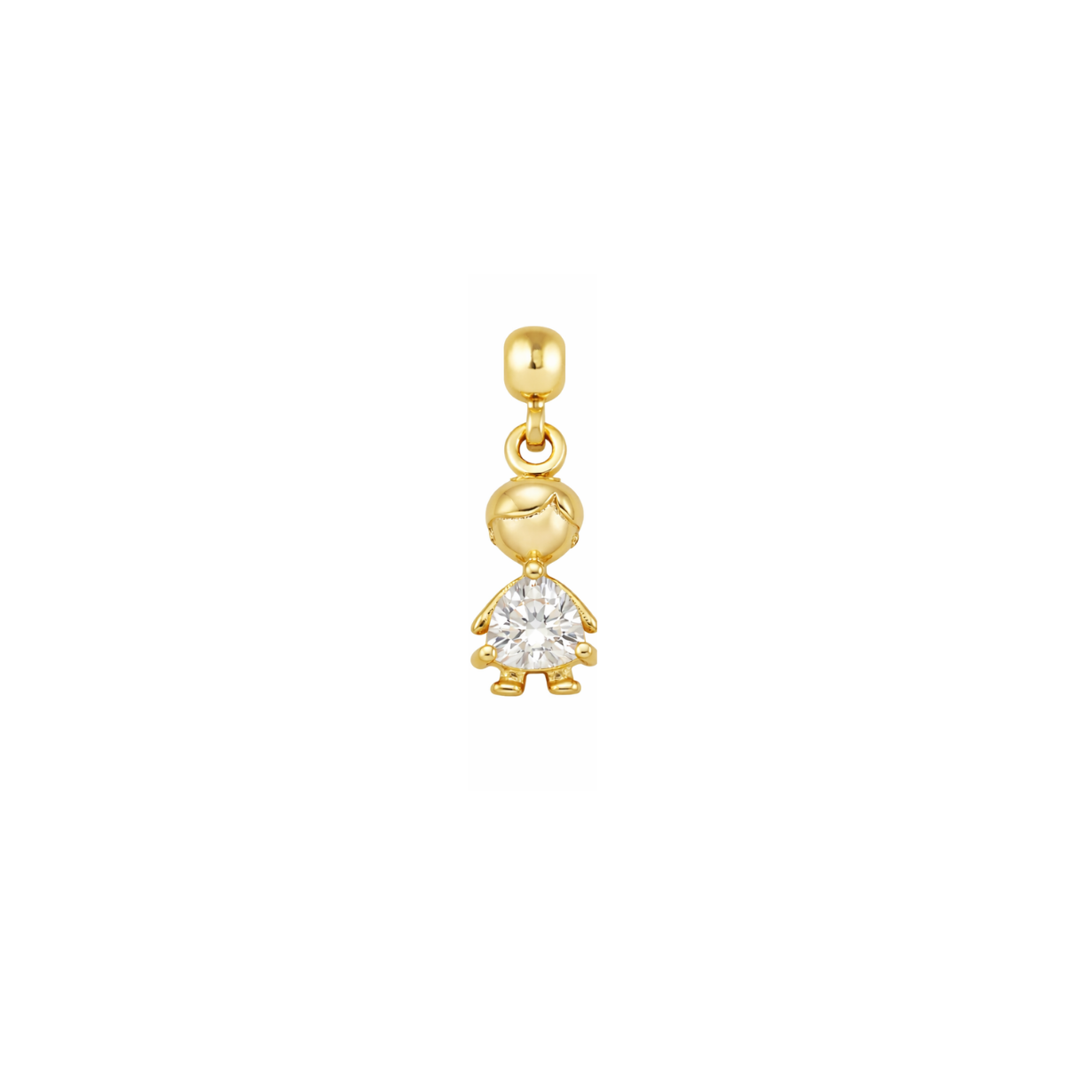 Boy Birthstone 9ct Gold Charm