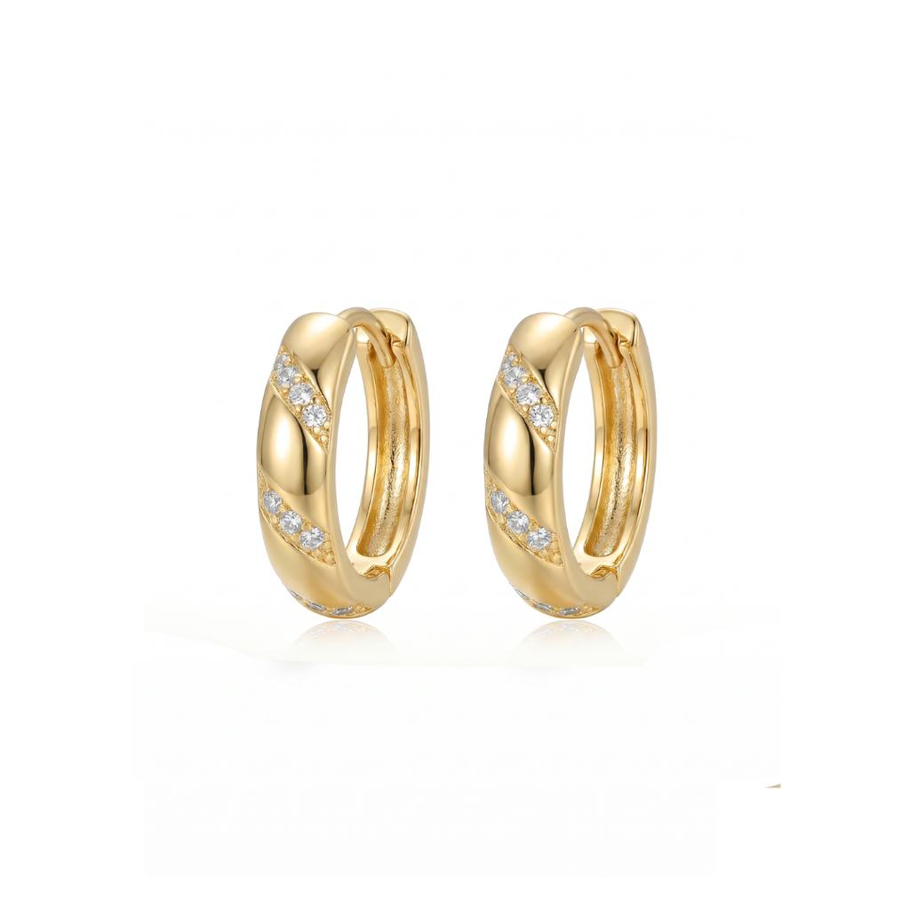 Crush Gold Plated Hoops