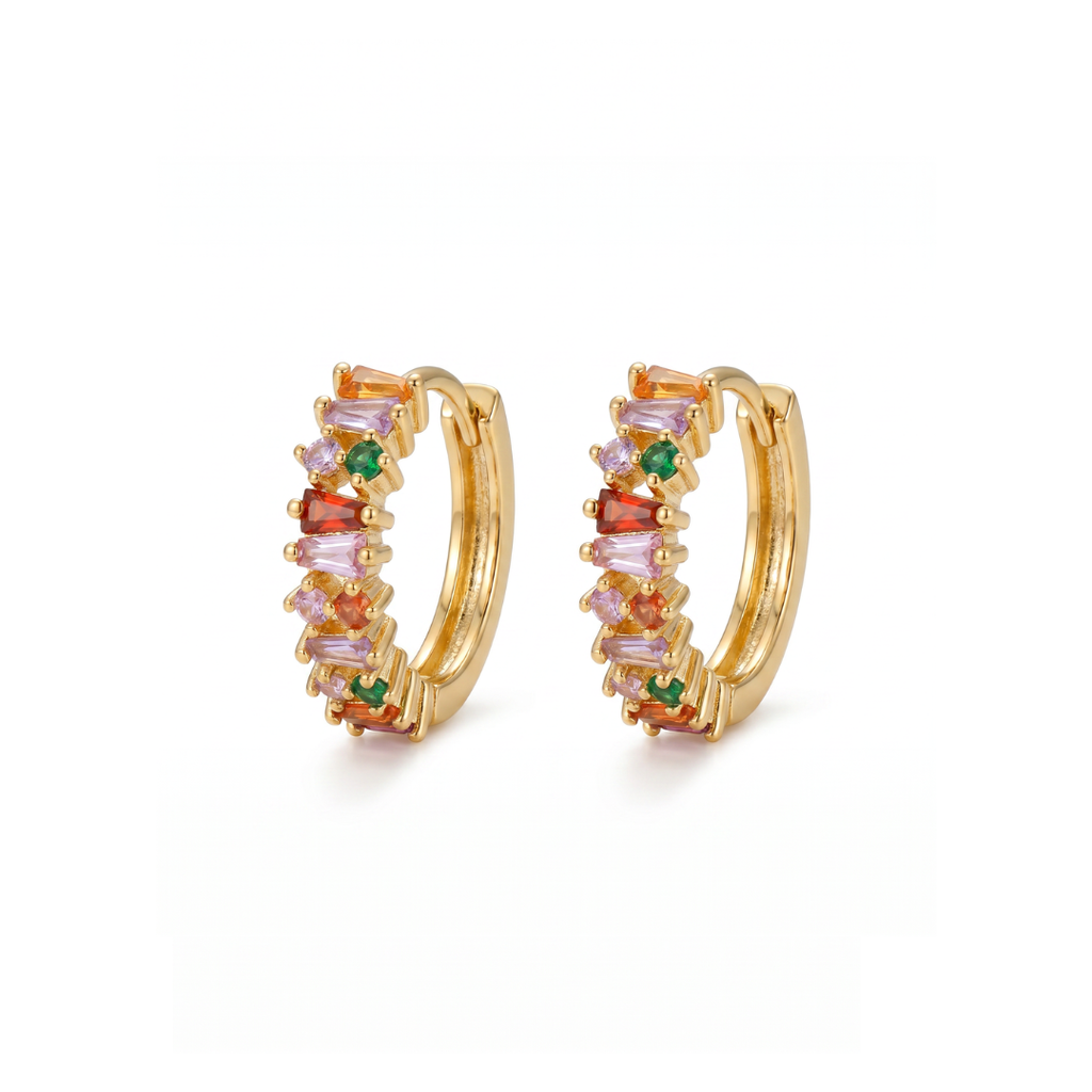 Kaleido Gold Plated Hoops
