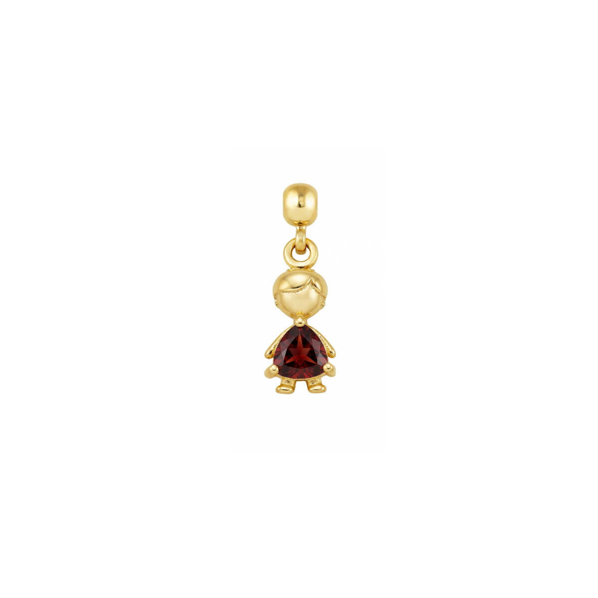 Boy Birthstone 9ct Gold Charm