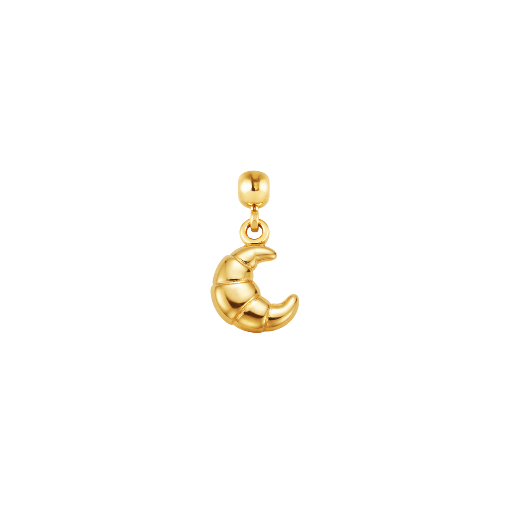 Croissant Gold Plated Charm