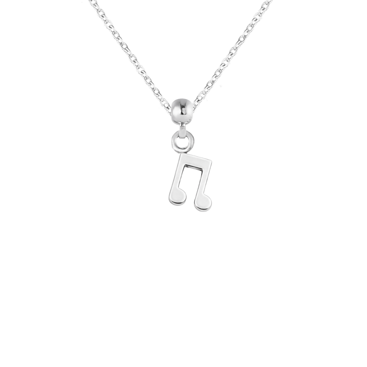 Music Note Silver Charm