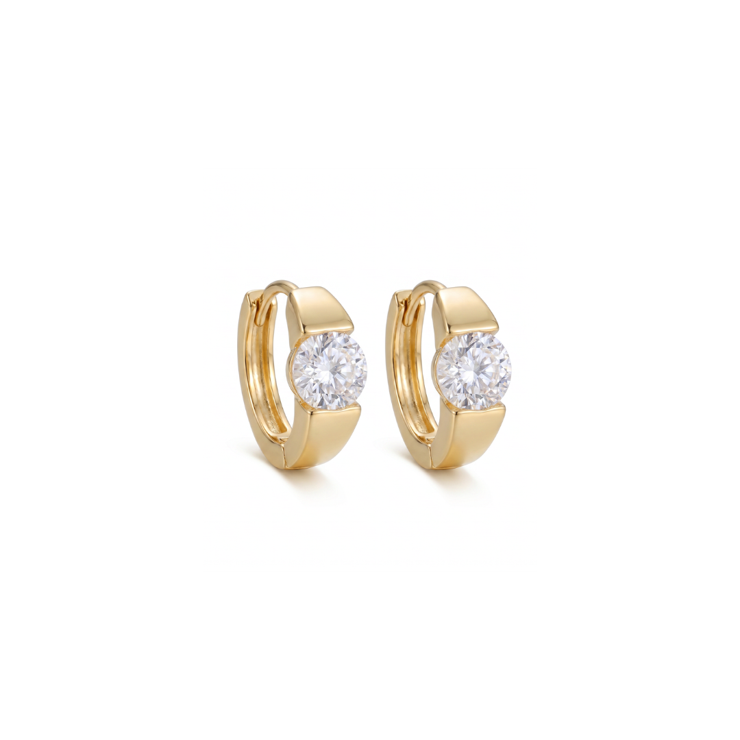 Orbit Gold Plated Hoops