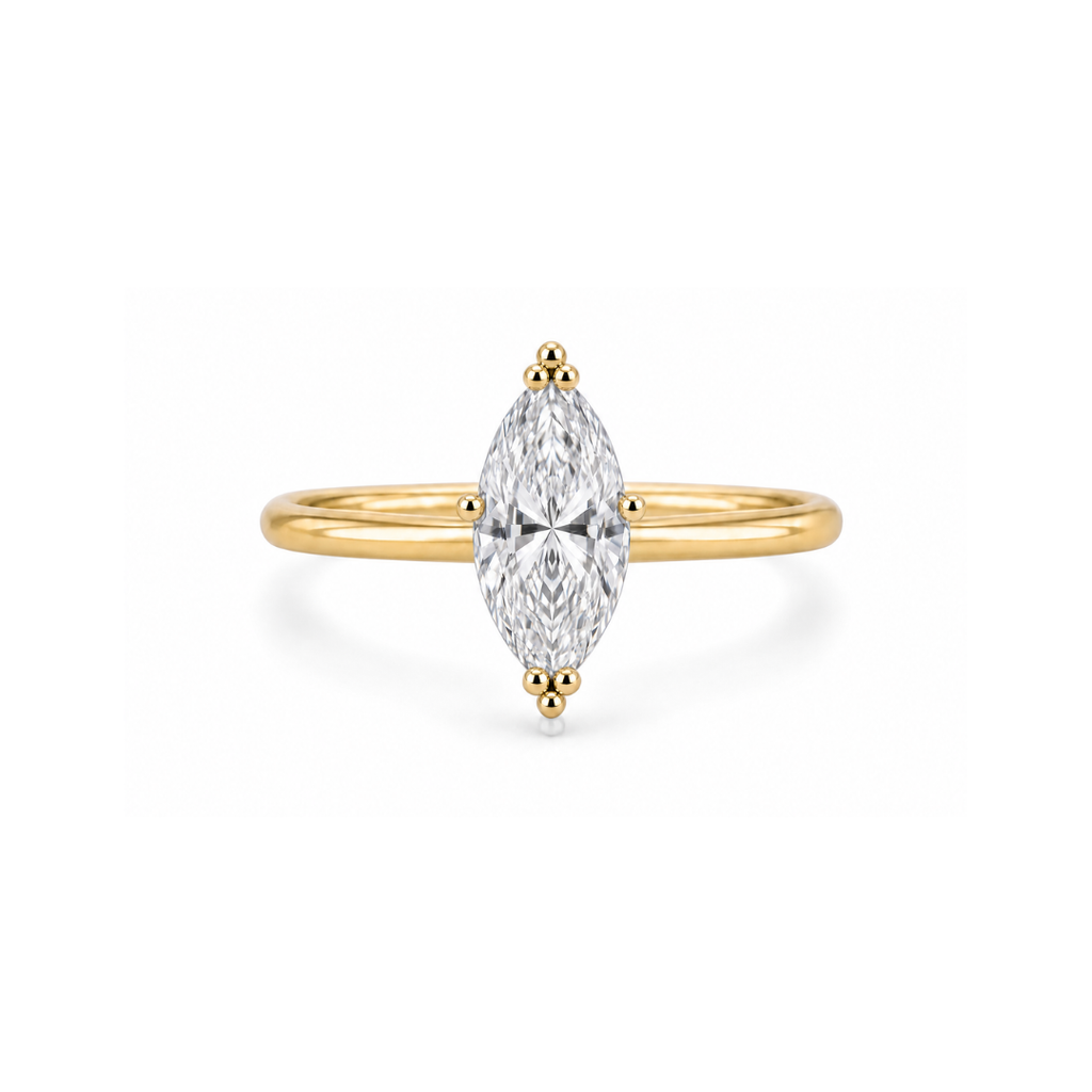 Marquise Solitaire Engagement Ring