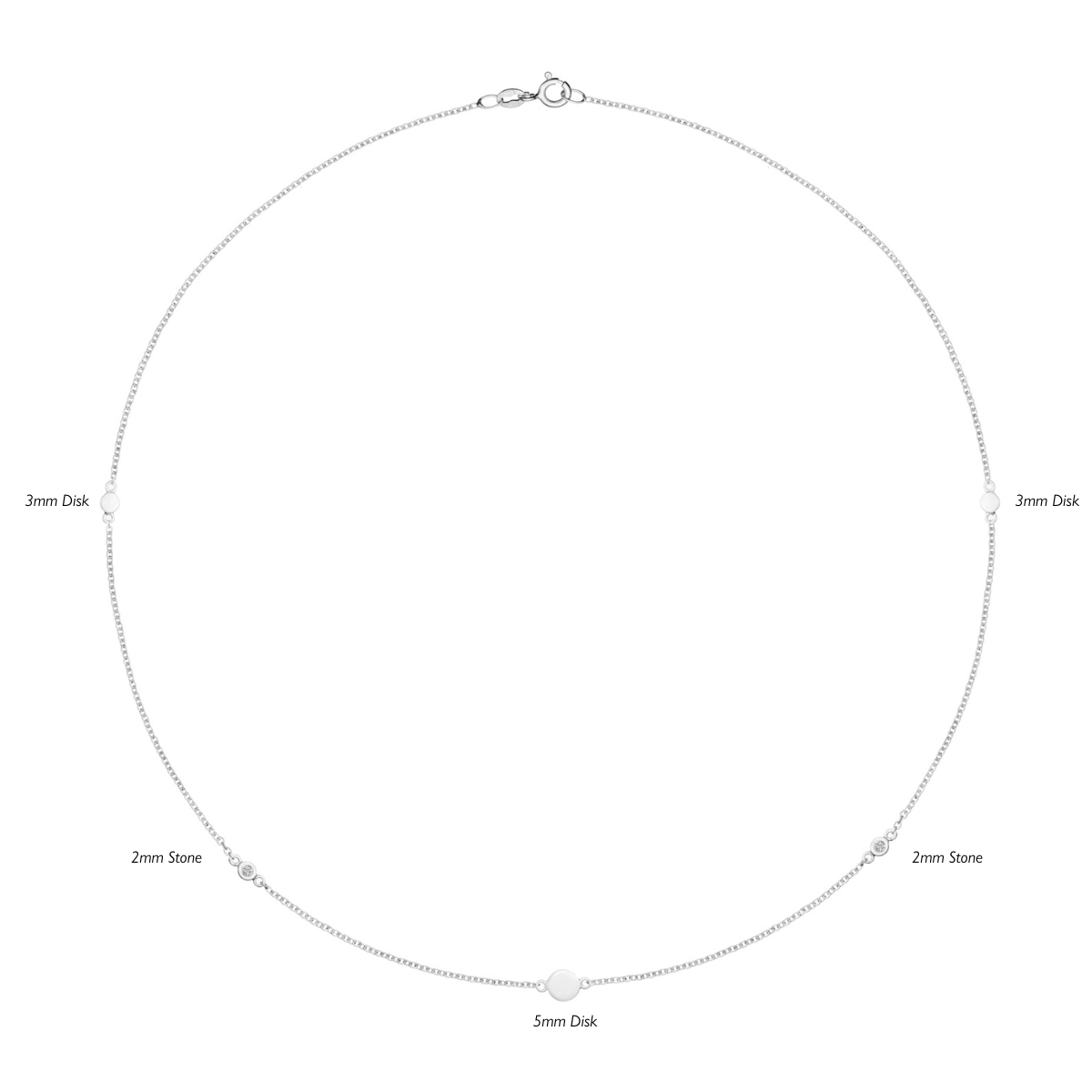 Skara Shine Silver Necklace