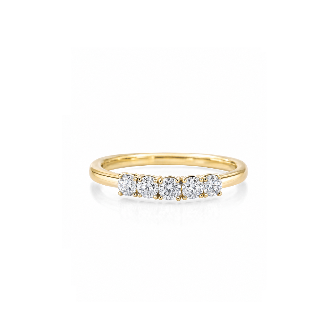 Moissanite Cluster Engagement Ring