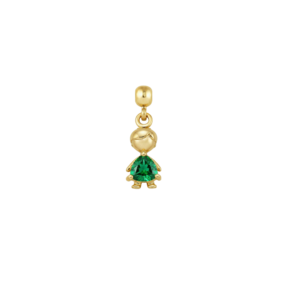 Boy Birthstone 9ct Gold Charm